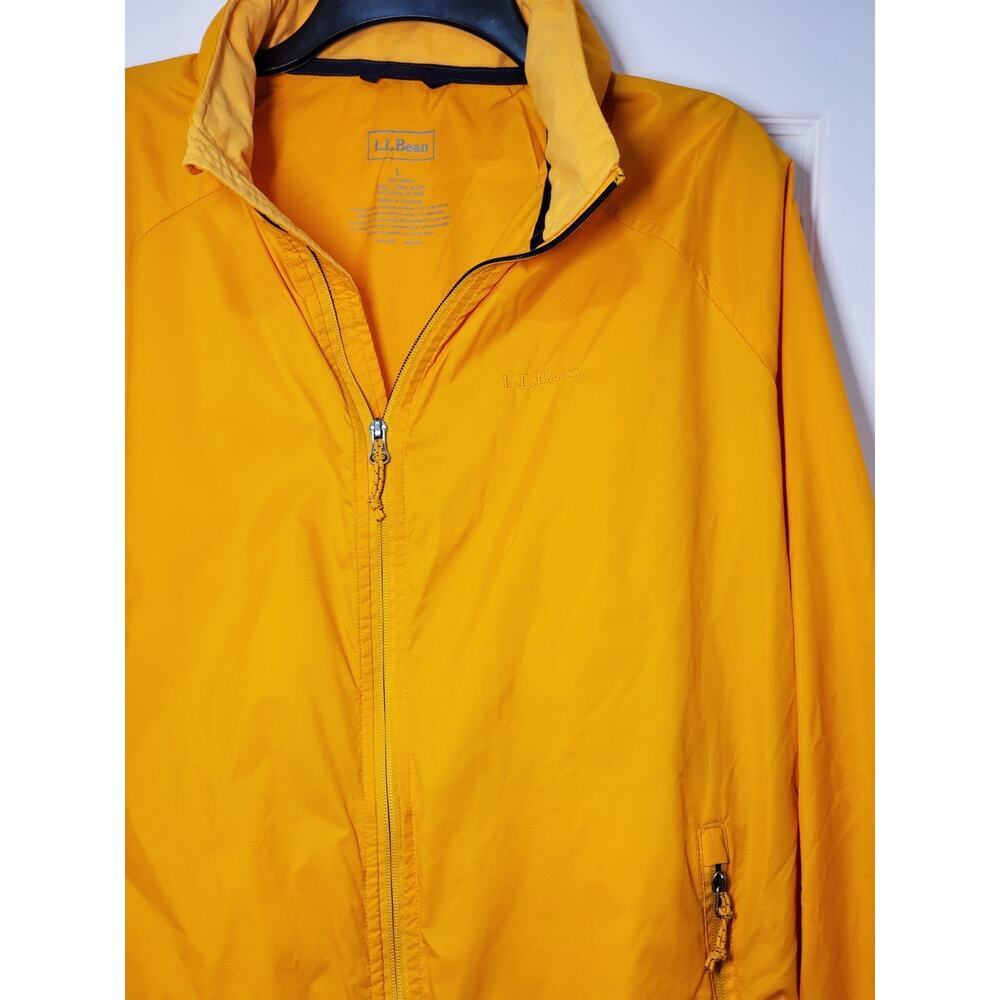 Rare Vintage L.L. Bean Embroidered Windbreaker Rain Jacket Sz L - Picture 10 of 11